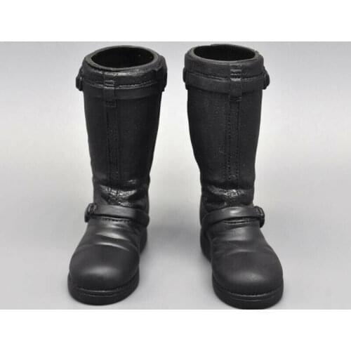 1/6th World War II German Air Force Officer Black Boots model F 12" Male Body