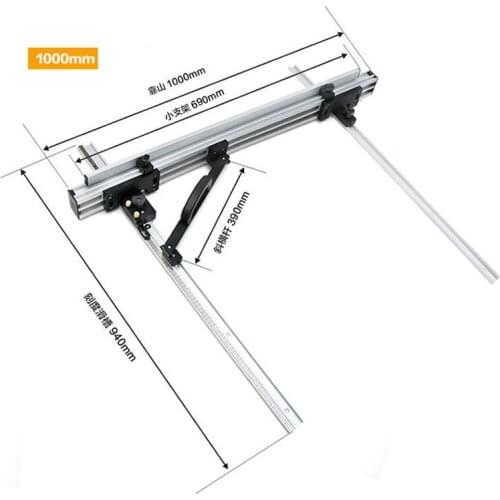 Sliding Brackets for Electric Circular Saw, Woodworking Engraving Machine, Workbench, DIY Tools, 800 / 100mm