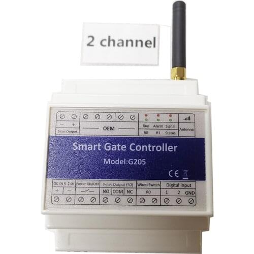 G205 2G 3G Smart gate controller GSM gate opener Relay Switch Remote Control Door Access Wireless Door Opener By Free Call