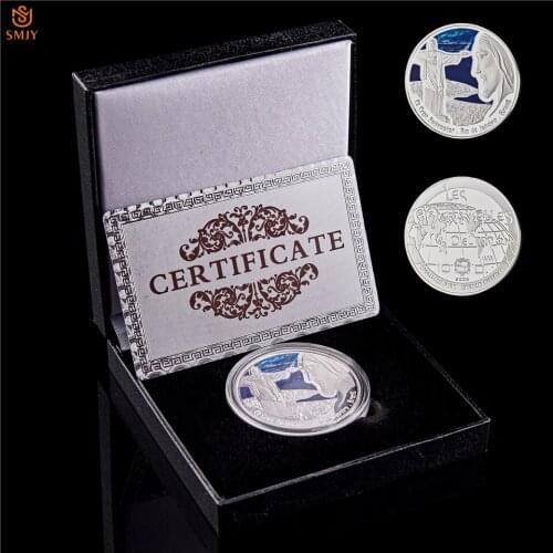 USA Brazil Rio Coordinates Christian Jesus God Silver Commemorative Coin W/Black Luxury Protection Box
