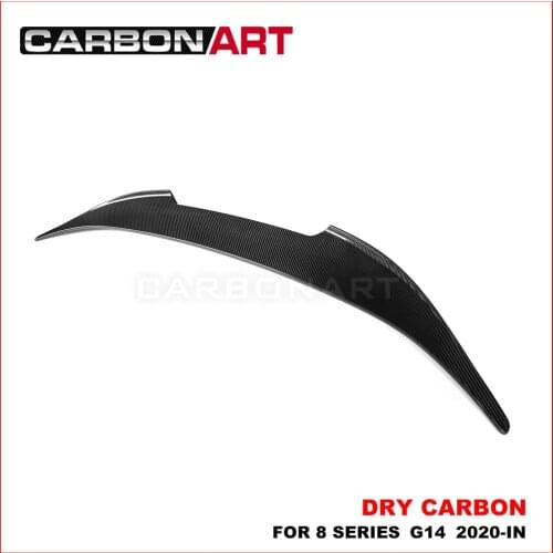 Dry Carbon Fiber AC Style Rear Trunk Spoiler Boot Wing for BMW 8 Series G14 F91 2020-IN Great Fitment, High Gloss Finish, UV-Cut