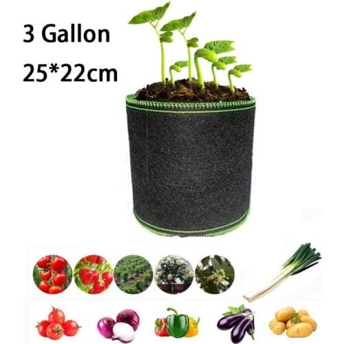 3 Gallon Plant Grow Bags Tree Pots Flower Pots Fabric Planting Garden Tools Jardin Growing Bag Fruit Vegetables Planter Bags