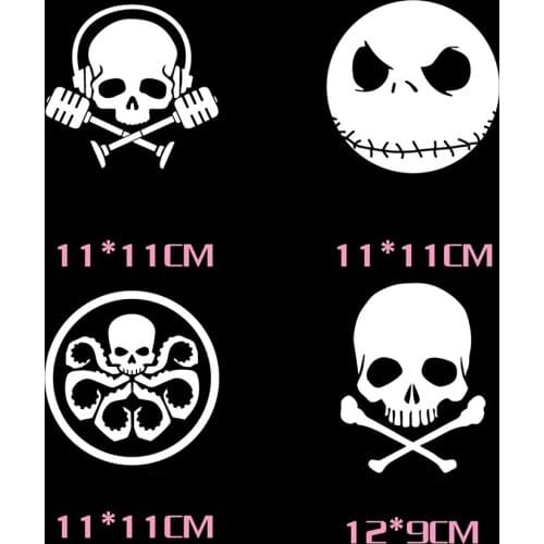 Aliauto Reflective Skull Car Stickers Ghost Rider Funny Decal Accessories For Ford Focus Renault BMW Volkswagen Skoda Golf Kia
