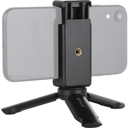 High-quality Mini Folding Mobile Bracket Desktop Portable Multi-Function Small Tripod Clamp Holder Mobile Phone Clip Holder