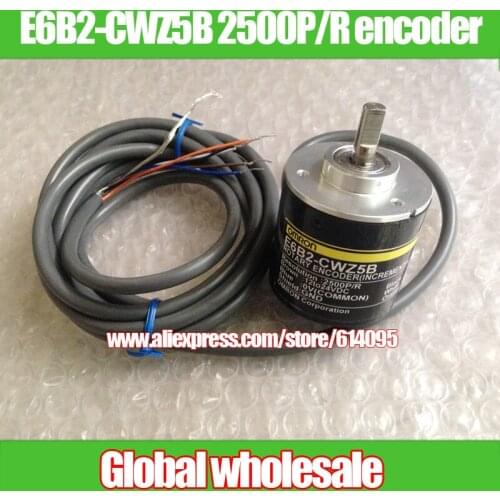 1pcs E6B2-CWZ5B 2500P/R encoder for Omron / ABZ 3-phase incremental rotary encoder / motor 2500 line encoder