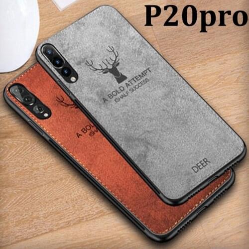 6.1" For Huawei P20 pro Case Soft phone case For Huawei P20pro Protection Back Cover Cloth + TPU cases P 20 pro Shell back cover