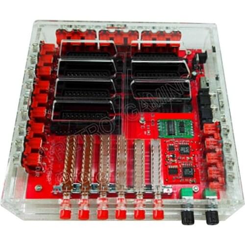 6 Groups of RCA Lotus Head/SCART Broom Head Input Scart Distributor Interface Voltage 9-12v Converter with SCART Output