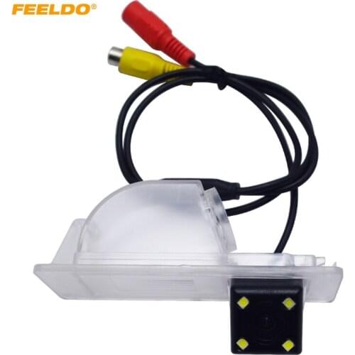 FEELDO Car Rear View Camera With LED For Volkswagen Jetta Santana Skoda Rapid Sedan 2012- 2016 Backup Camera #976