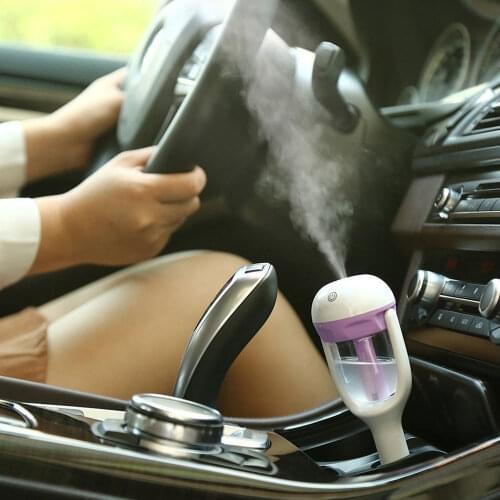 Fuxuan 12V 50ml Car Diffuser Humidifier Portable Mini Aromatherapy Air Freshener Purifier Aroma Essential Oil Diffuser for Car
