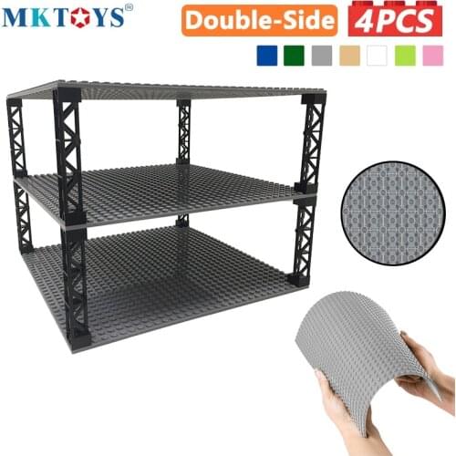 MKTOYS Bricks Base Plate 2PCS/4PCS 32*32 Studs Double-side Constructor Plates Stackable Classic Building Block Baseplate