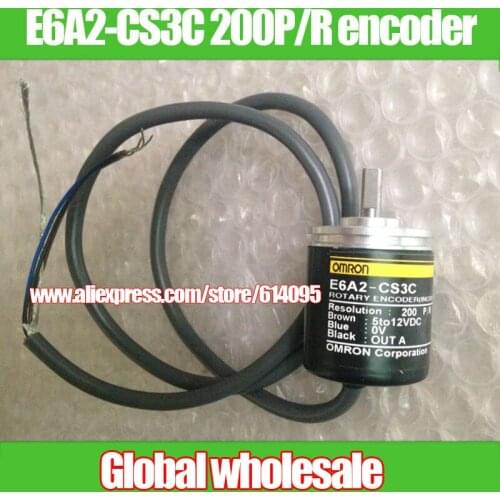 Free shipping smart car encoder / E6A2-CS3C 200P/R rotary encoder / for Omron servo motor encoder