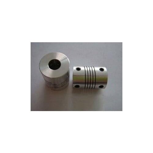 6mm to 8mm Flexible Shaft Coupler 6*8mm Flex Clamp Shaft Coupling Connector Diameter 20mm Length 25mm