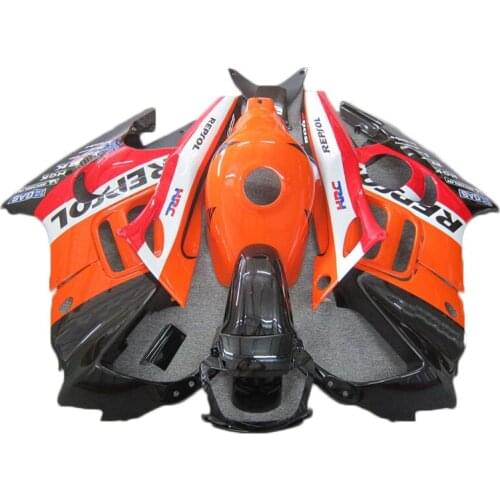 Classic Orange black Upgrade Fairings kit fit For Honda CBR600 F3 1997 1998 fairing CBR 600 f3 97 98 The high quality MA9