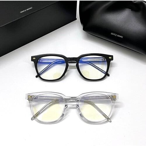 Korean brand Square Acetate Eyeglasses frames women men GENTLE KUBO Eyewear Frames For Reading glasses Myopia Prescription lens