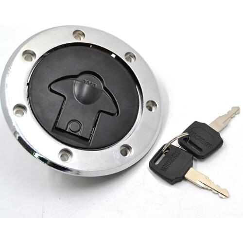 JAER Moto Fuel Gas Cap Cover Tank Lock 2 Keys for Kawasaki Ninja 500 500R ZX11 ZX9R GPZ400S EX4 Ninja ZX-7RR ZX7R GPZ500S GPZ500