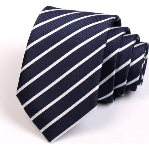 Mens Classic Business Tie 2020 New High Quality 7CM Blue Striped Tie For Men Fashion Formal Neck Tie Business Suit Work Necktie