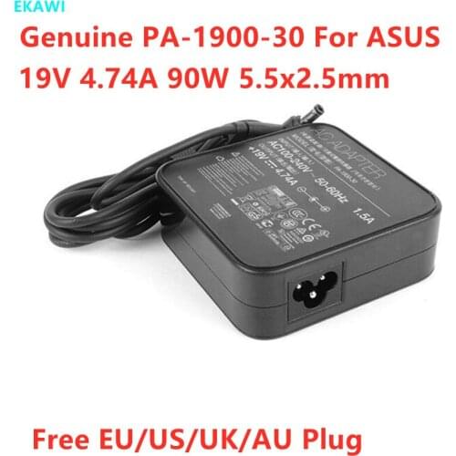 Genuine ADP-90YD B PA-1900-30 19V 4.74A 90W AC Adapter EXA1202YH For ASUS N56VJ N56VM R500A R500N Notebook Power Supply Charger