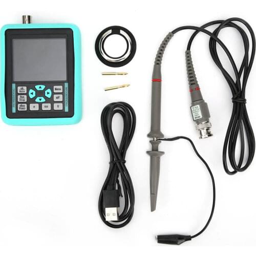 DS01511E+ 2.4in Handheld Mini Portable Digital Oscilloscope Bandwidth 120MS/S Sample Rate 500MHZ With Waveform Analysis Function