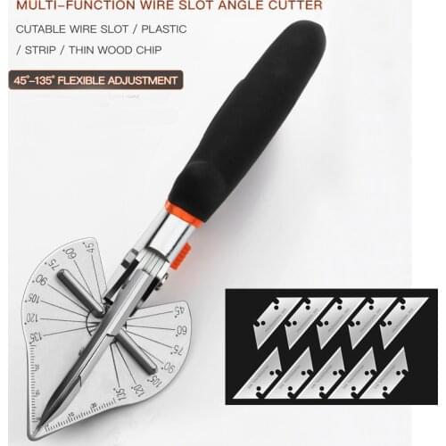 Angle Shear 45-135 Degree Angle Mitre Siding Wire Duct Cutter Plumbing Tool Hand Shear Multifunctional PVC PE Plastic Hose Pipe
