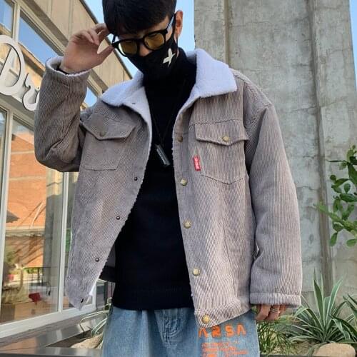 Privathinker Men 2020 Autumn Winter Thicken Warm Corduroy Jackets Mens Outwear Hip Hop Coat Male Teen Casual Jacket Colorful