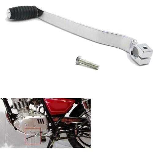 1Pcs Aluminum Motorcycle Rear Brake with Rubber Foot Pedal Lever Shifter Shift for Suzuki GN125 GN250 125CC 250CC Parts