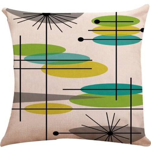 1Piece Cushion Case Bohemian Ethnic Style Geometric Pattern Linen Square Car Bed Sofa Decorative Pillow Cover Linen Sofa Pillow