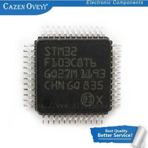1pcs/lot STM32F103C8T6 STM32F103RFT6 STM32F103RGT6 STM32F105RBT6 STM32F105RCT6 STM32F103CBT6 QFP-48 In Stock