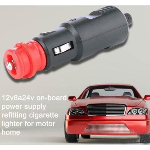 1pcs Universal Car Cigarette Lighter Plug Car Interior Parts European Standard Car Charger High Quality Cigarette Lighter 12-24V
