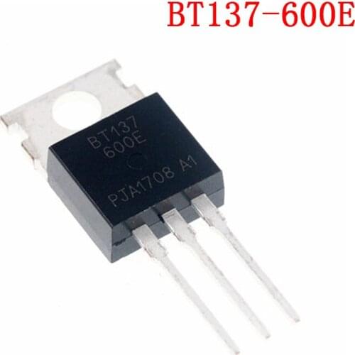 10pcs BT137-600E TO220 BT137-600 TO-220 BT137 137-600 137-600E Triacs sensitive gate 8A/600V new and original