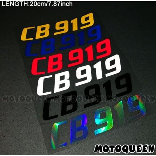 2PCS Motorcycle body Wheels Rims Fairing Helmet Tank Pad decoration logo Label reflective Stickers Decals For CB 919 CB919