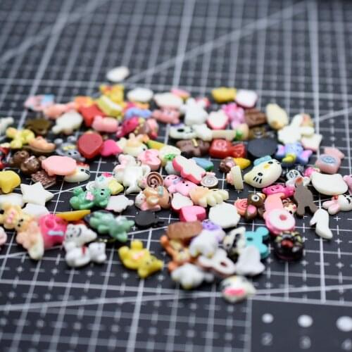 20pcs/lot flat back resin Mix Styles 3D Nail Art Resin Perfect Nail Art DecorationTips nail DIY Decorations