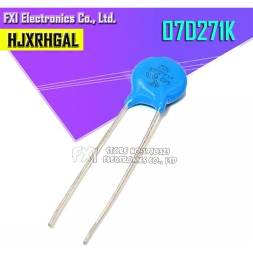 50pcs varistor 07D271K 270V piezoresistor 07D271 7D271K