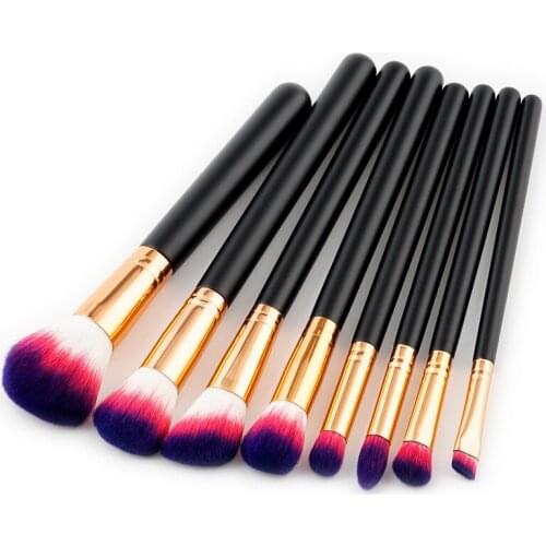 8PCS Black Makeup Brushes Set Eyeshadow Foundation Base Powder Eyebrow Make up Brush Beauty Cosmetics Blending Tools Hot Sale