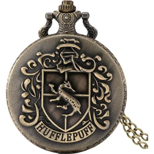 Antique Bronze Quartz Pocket Watch Retro Design Clock Roman Number Dial Analog Necklace Pendant 30cm/80cm Chain Art Collection