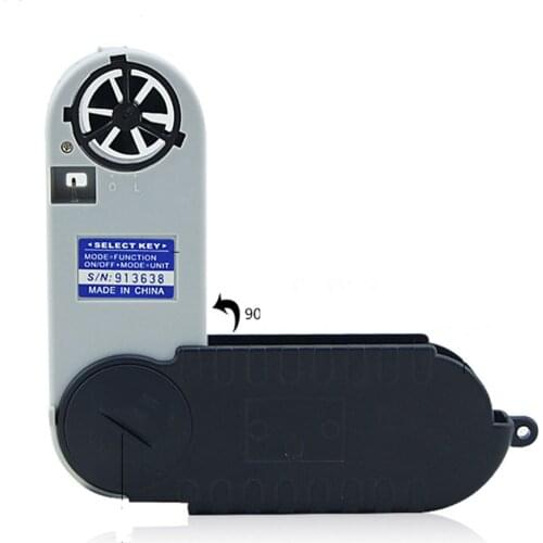 AZ8909 Anemometer Air Flow Wind Speed Temperature Dew Point Humidity Atmospheric Barometric Pressure