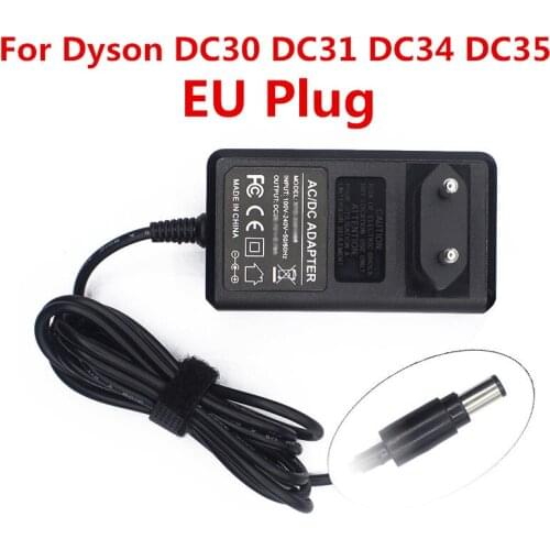 Safety portable EU plug Power Charger Adapter for Dyson DC30 DC31 DC34 DC35 DC44 DC45 DC56 DC57 Vacuum Cleaner Parts