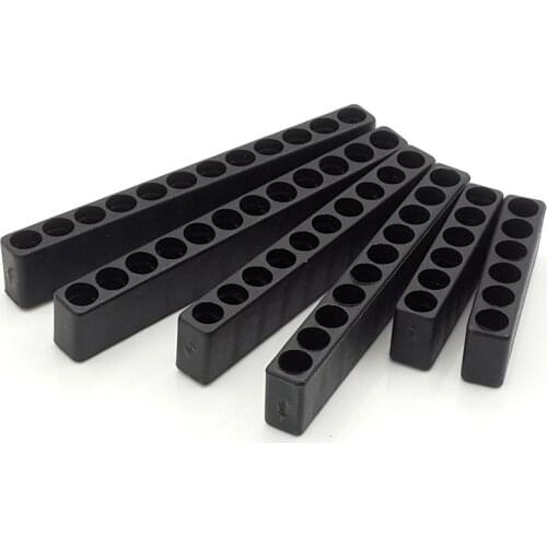 5Pcs Set 6/10/12 Holes Hex Shank Screwdriver Bit Holder Plastic Screwdriver Head Storage Drill Bit Stand For Power Accessories