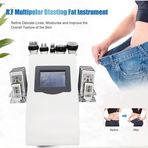 Cavitation rf sistem 6 in 1 cheapest price ultrasound cavitation vacuum system cavitation except slimming machine