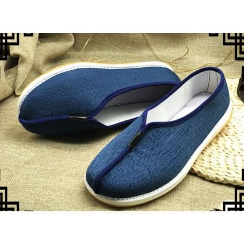 Top quality Cotton&linen shaolin monks shoes buddhist buddha arhat kung fu sneakers zen lay meditation shoes brown/blue/grey
