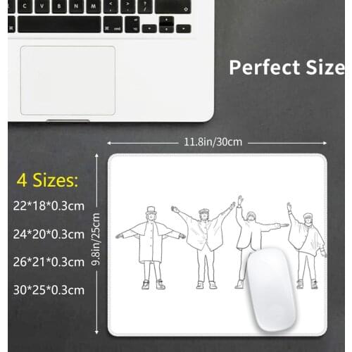 Help Doodle Euro Leagues Mouse Pad DIY Print Cushion John Beatle Pop Star Star 60s Music 70s Music New York