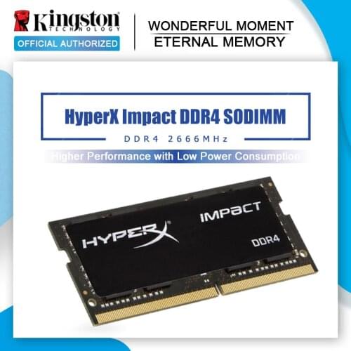 Kingston hyperx memoria ram ddr4 8gb 16gb CL15 2666MHz 32gb CL16 Impact sodimm ddr4 260 pin Intel Gaming Notebook memory