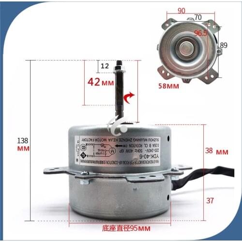 NEW good working for air conditioner indoor machine motor YDK-40-6 YDK40-6 Forward direction motor