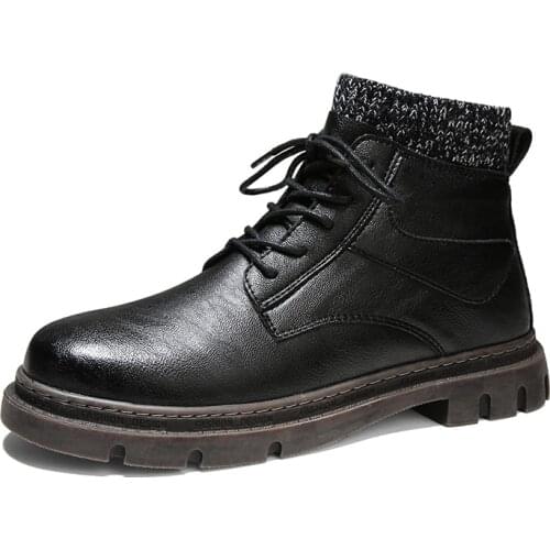 New Winter Boots Men Snow Ankle Boots High Quality Handmade Boots Super Men Warm Winter Shoes Fashion Sneakers