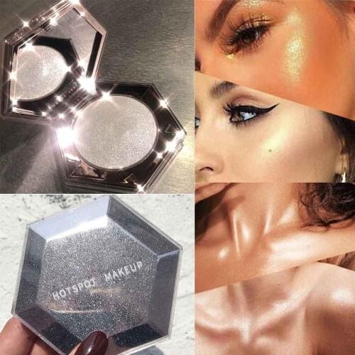 Highlighter Palette Shimmer Glitter Highlight Contouring Palette Shiny Contour Highlight Makeup Illuminator Highlighter Palette