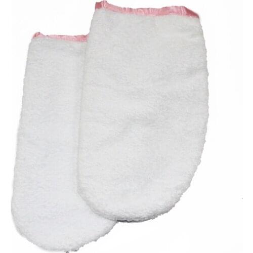 DEPILEVE Towel Glove Plain Fingerless 1 pair For Retain Heat for A Long Time 'Original Product