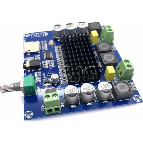 Bluetooth 5.0 TDA7498 digital amplifier board 2x100W Stereo Audio AMP Module Support TF Card AUX
