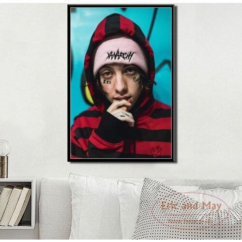 Canvas Painting Posters And Prints Lil Xan Rap Hip Hop Music Star Singer Wall Pictures For Living Room Decoration Home Decor