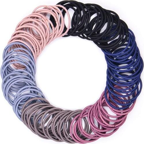 50 Pcs Elastic Hair Bands for Women Hair Accessories Girls Korean Fashion Hair Ties Hairband Childrens Headwear 2021