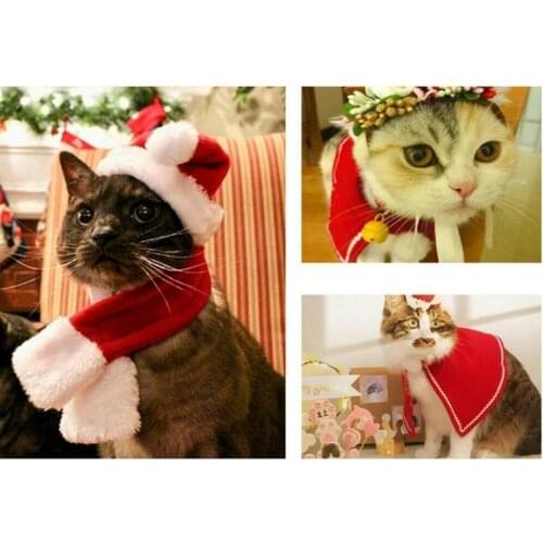 Christmas Cat Clothes Halloween Clothes For Cats Costume New Year Outfit Pet Cat Clothes For Chihuahua Winter Warm Pet Clothes