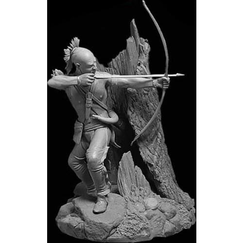 Self-assembled New Unassembled 1/24 ancient man stand warrior Resin Figure Unpainted Model Kit